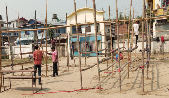 सुनसरीमा भयो मतदान केन्द्रहरु निर्माण