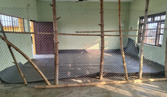 मतगणनास्थलमा तारजाली र सिसी क्यामेरा जडान