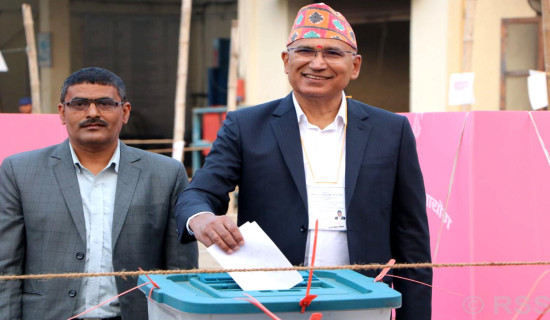 उपाध्यक्ष पौडेलद्वारा मतदान