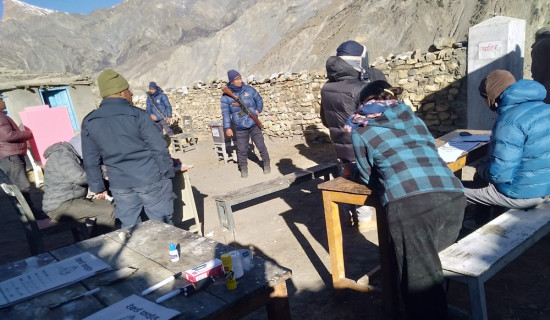 मुस्ताङमा शान्तिपूर्ण र उत्साहपूर्ण मतदान सुरु