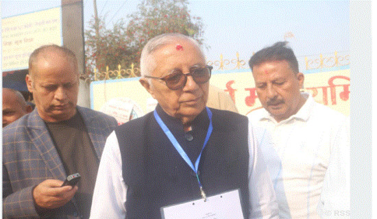 कांग्रेस नेता डा. कोइरालाद्वारा मतदान