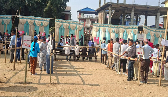 मकवानपुरमा मतदाताको उत्साही सहभागिता