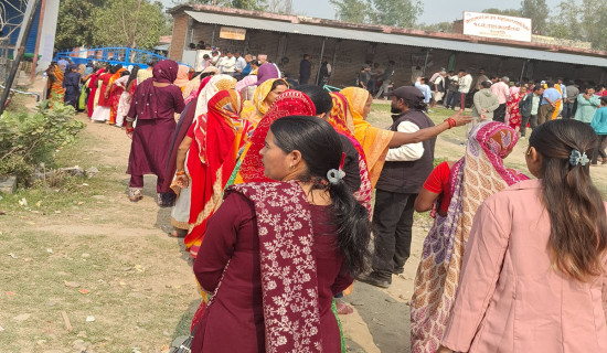 बाँकेमा दिउँसो १२ बजेसम्म करिब २५ प्रतिशत मतदान