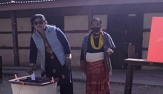 हुम्लामा ४४ प्रतिशत मतदान सम्पन्न