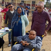 एमाले सचिव बस्नेतद्धारा मतदान