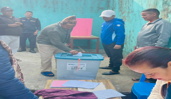 रुकुम कारागारमा मतदान सकियो