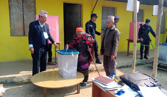 अपरान्ह ४ बजेसम्म ४५ प्रतिशत मतदान