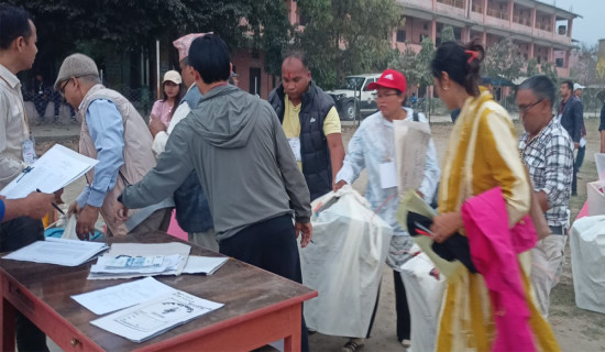 उदयपुरमा शान्तिपूर्ण रुपमा मतदान सम्पन्न, मतगणना आजै