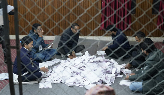 मनाङमा मतगणना सुरु