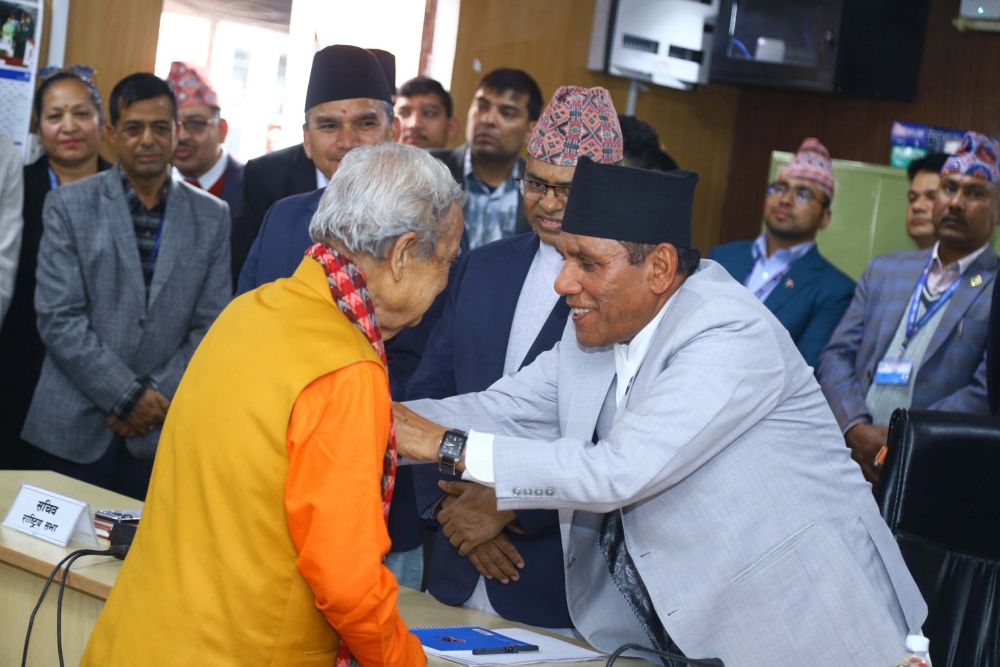 राष्ट्रियसभाका नवनिर्वाचित सदस्यद्वारा शपथ ग्रहण