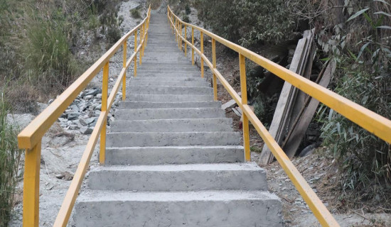 राहुघाट–पिप्ले बगैँचा जोड्ने पदमार्ग निर्माण