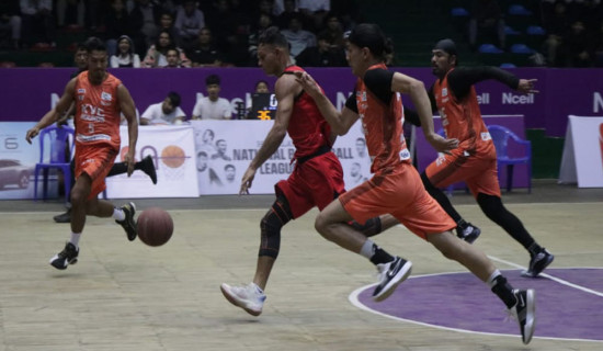 बास्केटबल लिग : आर्मी र गोल्डेनगेटको विजयी सुरुवात