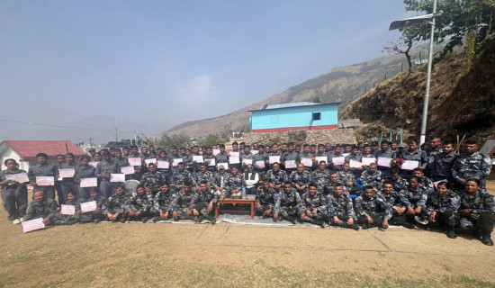 रुकुम पश्चिमबाट निर्वाचन प्रहरीको बिदाइ