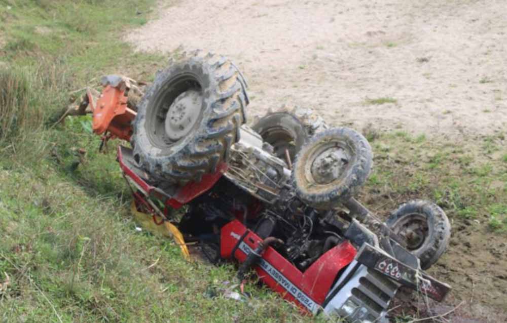 ट्याक्टर दुर्घटनामा एकको मृत्यु