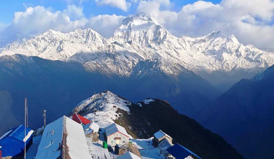 आँखैअगाडि धवलागिरि र अन्नपूर्ण (फोटो फिचर)