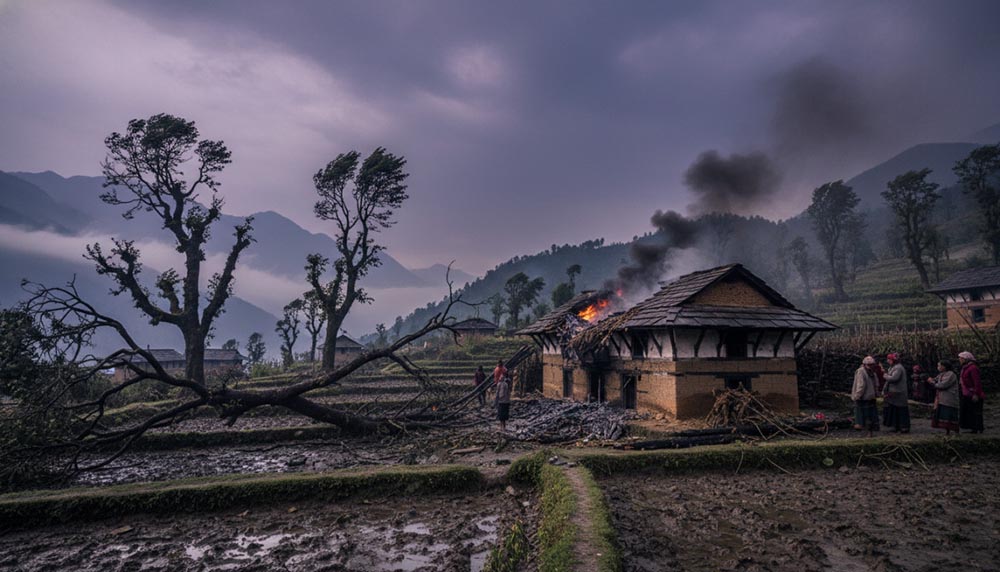 देशभर २४ घण्टामा ७३ विपद्का घटनाः चार जनाको मृत्यु