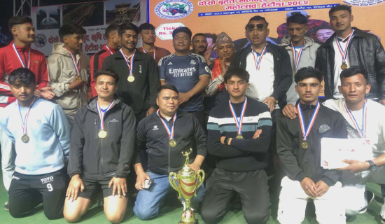 मंगलेश्वर युवा क्लबलाई पुरुष भलिबल उपाधि