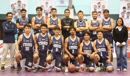 बास्केटबल लिग : टाइम्सको तेस्रो जित