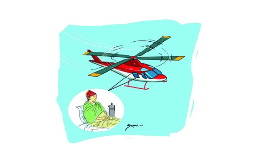 सुत्केरीको हेलिकप्टरमार्फत उद्धार