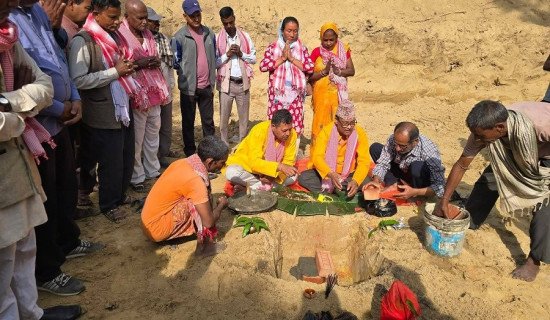 वडा कार्यालय भवन निर्माण कार्य सुरु