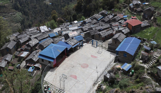 म्याग्दीको रायखोर र कोटगाउँमा खेलमैदान निर्माण