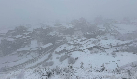 मुक्तिक्षेत्रमा हिमपात