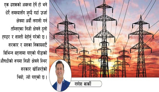 ऊर्जा लगानीकर्तामा उत्साह