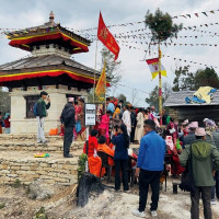 ताप्लेजुङको उच्च हिमाली भेगमा हिमपात