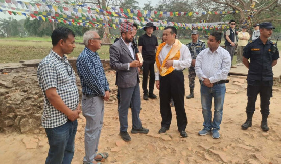 चिनियाँ राजदूतद्वारा तिलौराकोटको अवलोकन