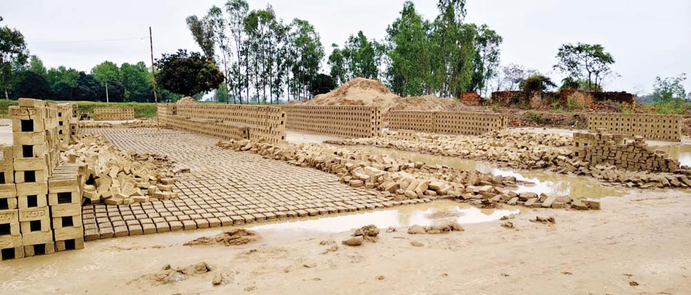 बेमौसमी वर्षाले इँटा उद्योगमा करोडौँको क्षति