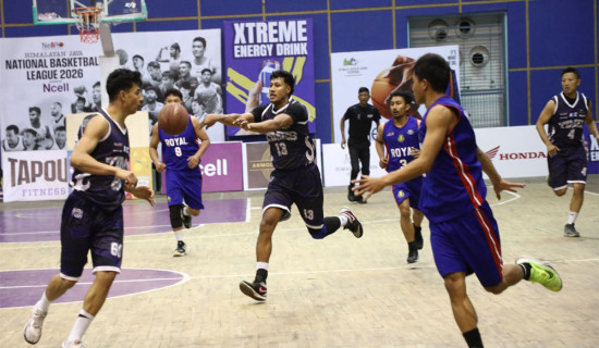 बास्केटबल लिग : टाइम्सको लगातार पाँचौँ जित