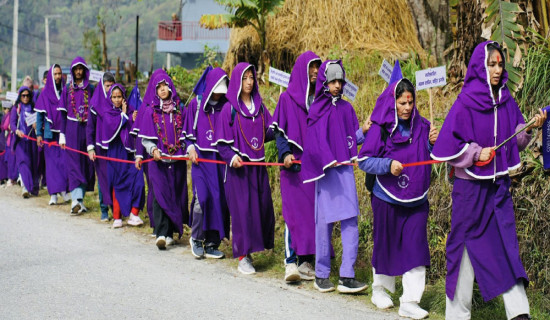 पोखरादेखि गोरखासम्म शान्ति पदयात्रा