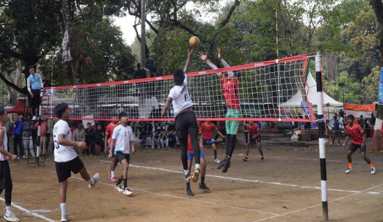 कालिका कप खुला पुरुष भलिबल प्रतियोगिता सुरु