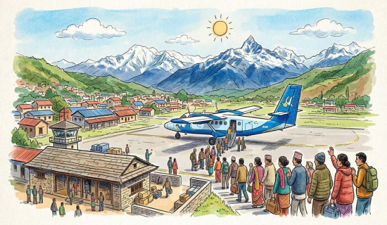 हिमाली जिल्लामा हवाईसेवाको प्रयास