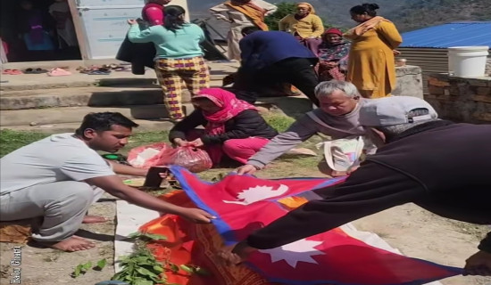 खलंगामा गठबन्धनका उम्मेदवारको धन्यवाद सभा