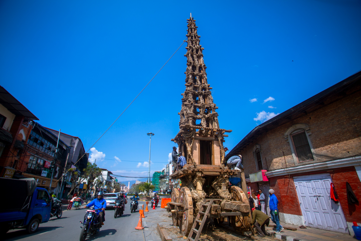 सेतो मच्छिन्द्रनाथ जात्राको तयारी