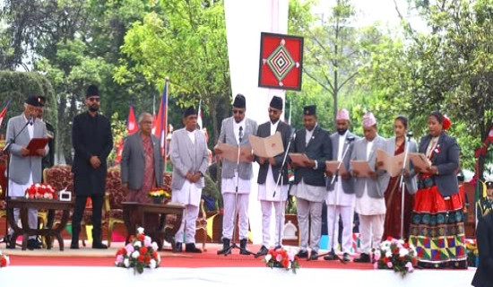 शीतल निवासमा नवनियुक्त प्रधानमन्त्रीसहित मन्त्रीको शपथको तयारी