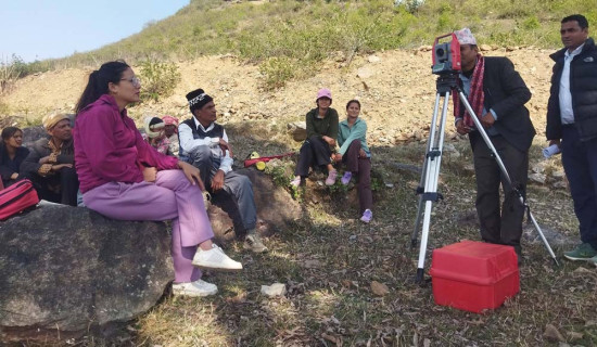 सुकुमवासीलाई जग्गा दिन नापजाँच सुरु