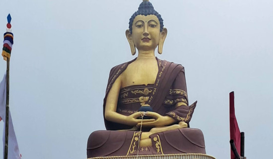 बुद्धको प्रतिमासहितको पार्क उद्घाटन