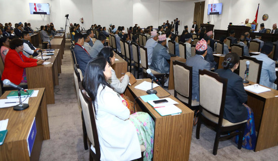 राष्ट्रिय सभा बैठक : सरकारको कामका आधारमा मूल्याङ्कन गरिने