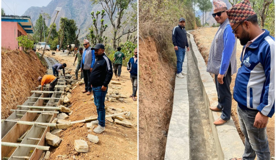 साढे चार करोड लगानीमा ग्रामीण सडक कालोपत्रे र स्तरोन्नति