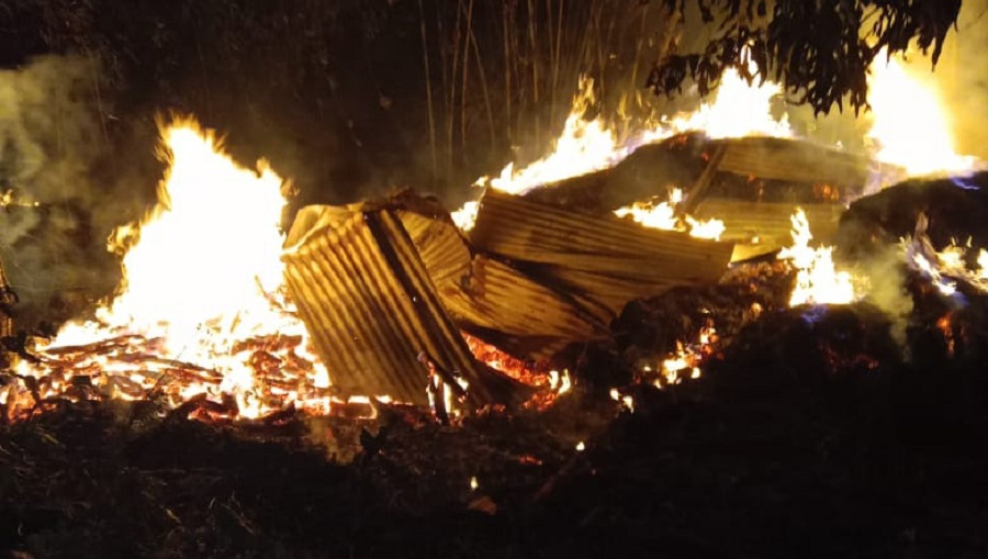 सप्तरीमा आगलागीबाट छ लाखभन्दा बढीको क्षति