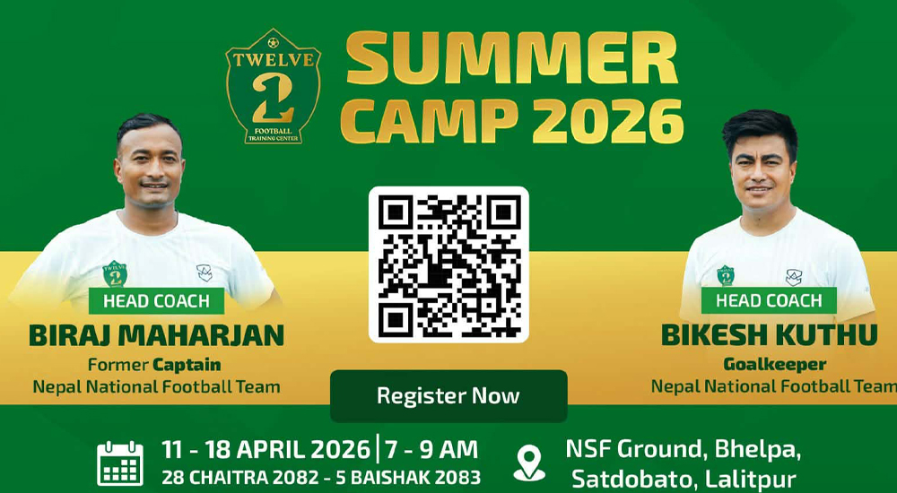 समर फुटबल क्याम्प गर्दै विराज र विकेश