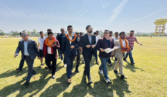 फाप्ला क्रिकेट रङ्गशाला राष्ट्रिय गौरवको आयोजना बन्छ : मन्त्री पोखरेल
