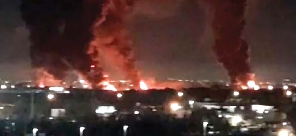 इरानमाथि भीषण आक्रमण