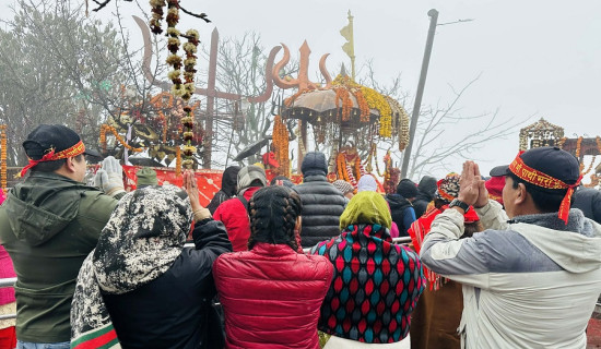 थारु समुदायमा मुर्गा पूजन