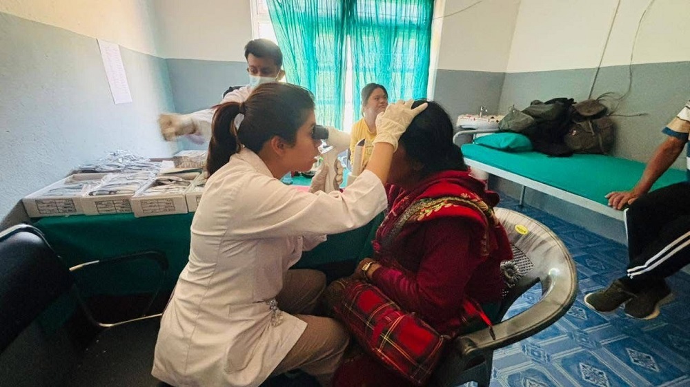 बिरुवामा ३९ जनामा आँखाको मोतीयाबिन्दु