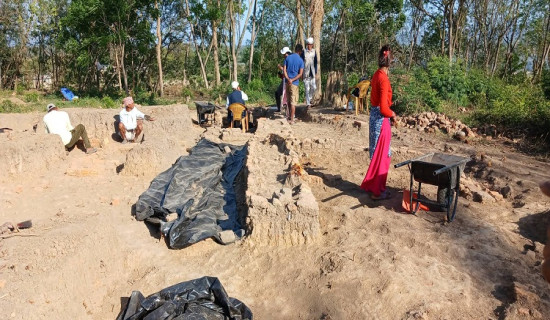 थारु राजा दंगीशरणको दरबार पुनः उत्खनन सुरु