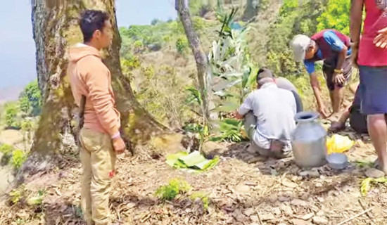 भुँवरीपूजाको तयारी