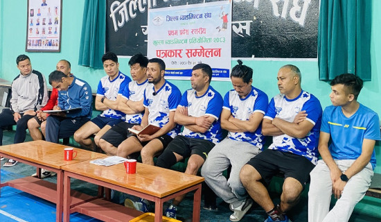 गुल्मीमा ब्याडमिन्टन प्रतियोगिता हुँदै